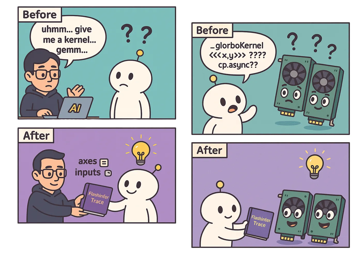 Comic for FlashInfer Trace